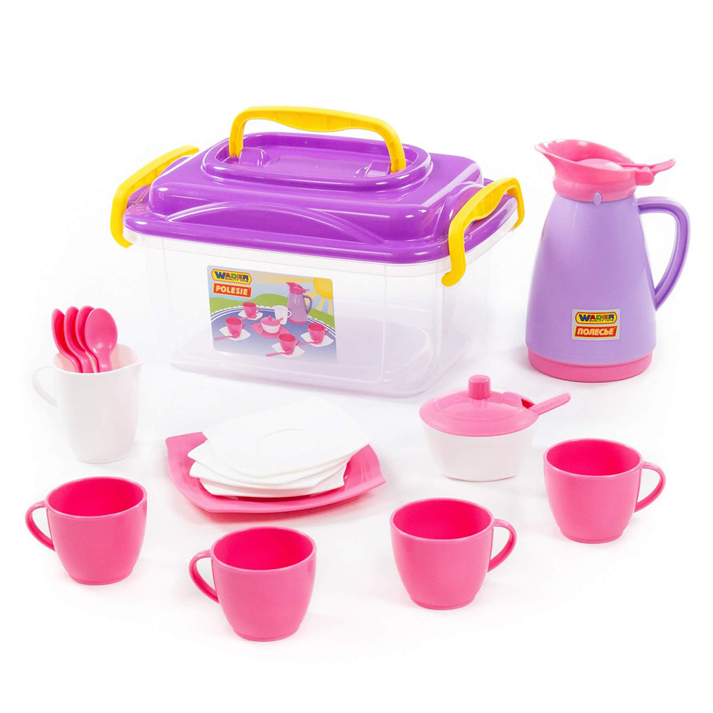 Набор детской посуды "Алиса" на 4 персоны (в контейнере) 53480